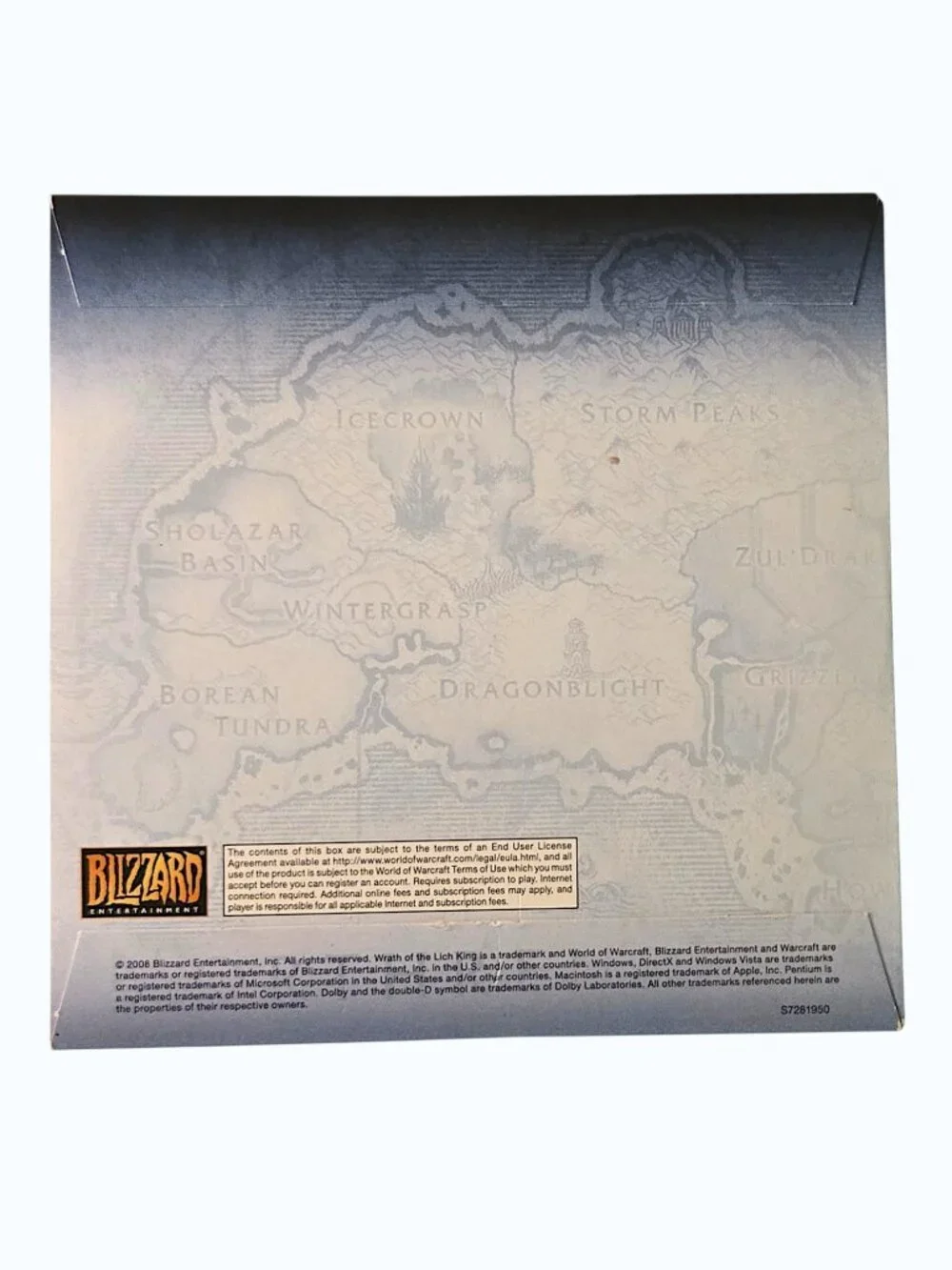 World of Warcraft Wrath of the Lich King PC DVD ROM 2008 Game - Original Sleeve